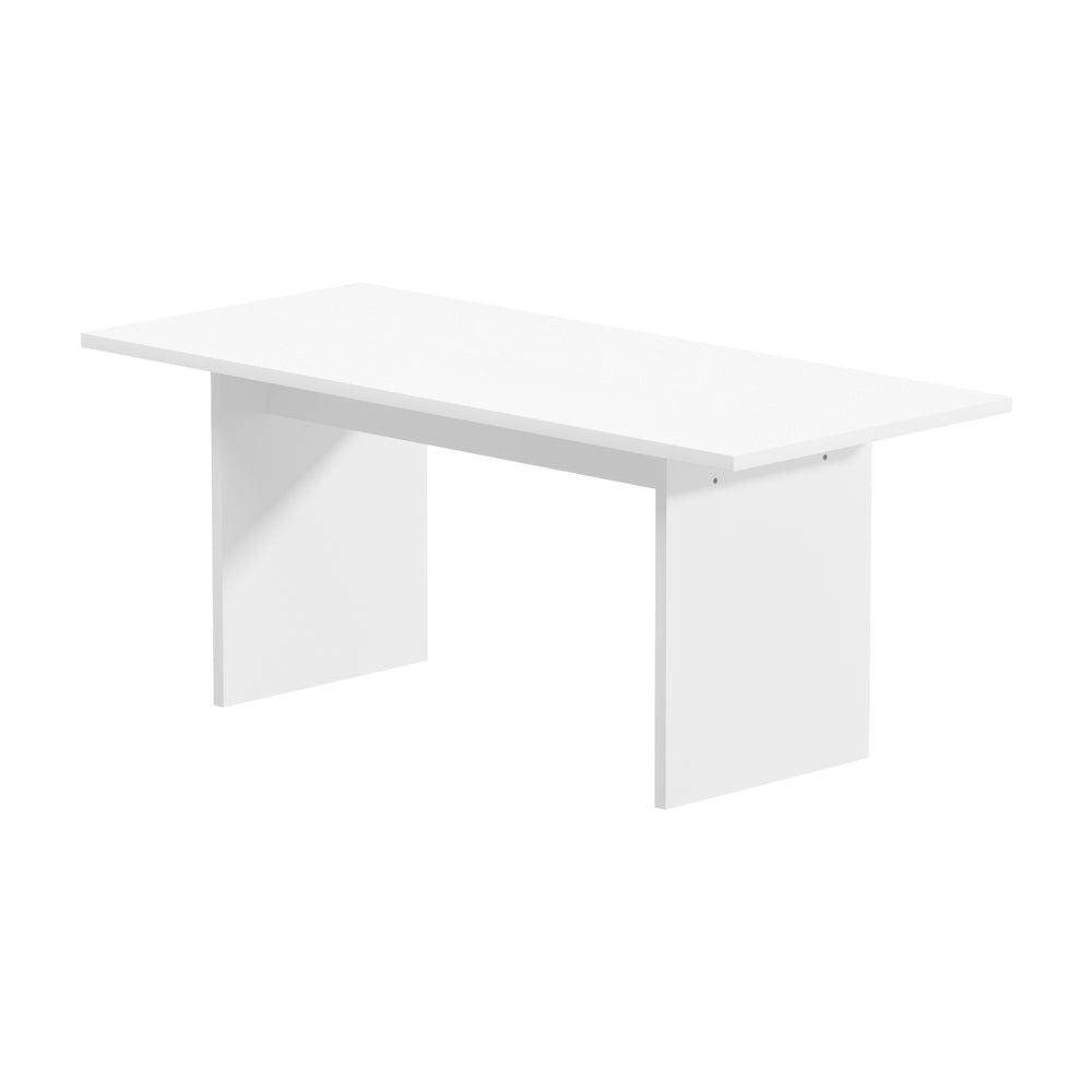 180cm White Timber Rectangular Dining Table