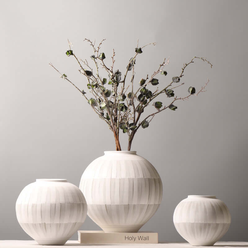 Wabi-Sabi Inspired Earthenware Pot – Rustic Minimalist Home Accent.