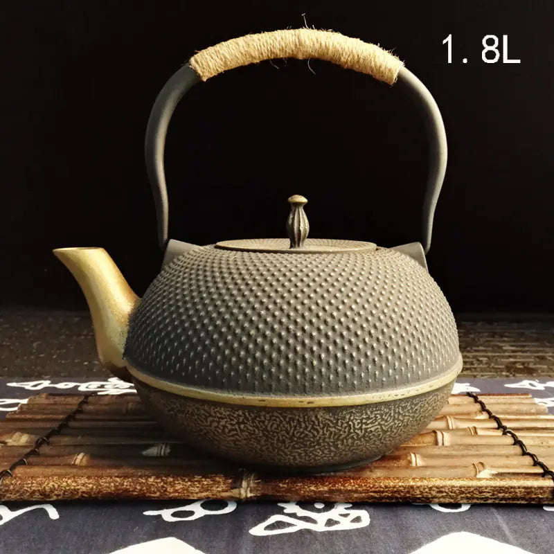 Japanese Nambu Cast Iron Teapot - Handcrafted The Nest Trading Company