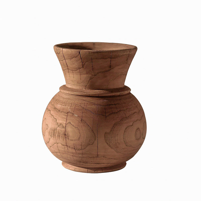 Margie Creative Retro Wooden Nordic Vase.