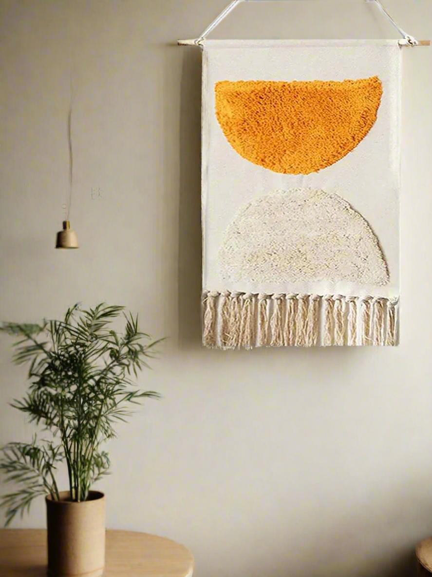 Handcrafted Woven Tapestry Decor - Wall Hanging The Nest Trading Company