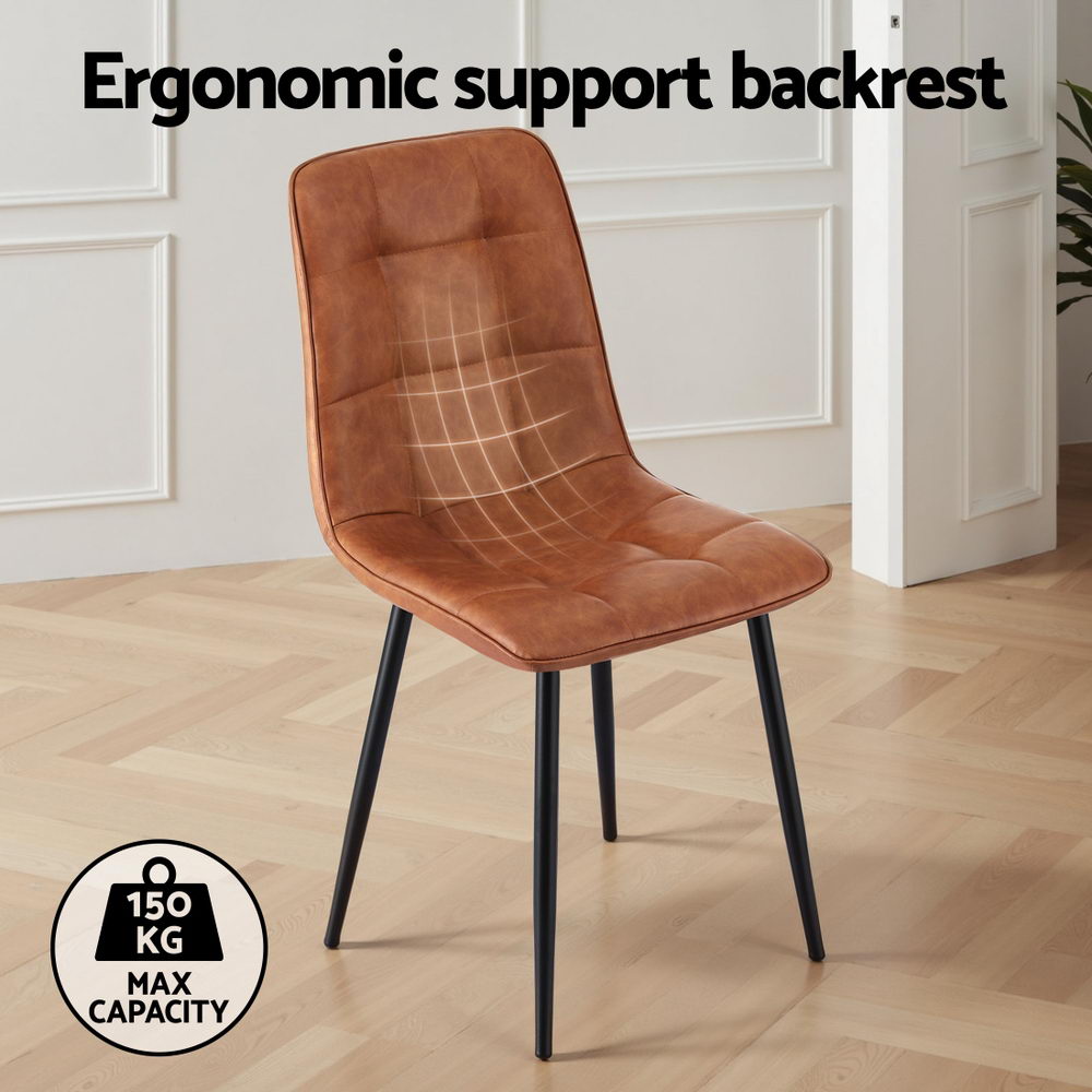 Artiss 4x Dining PU Chairs
