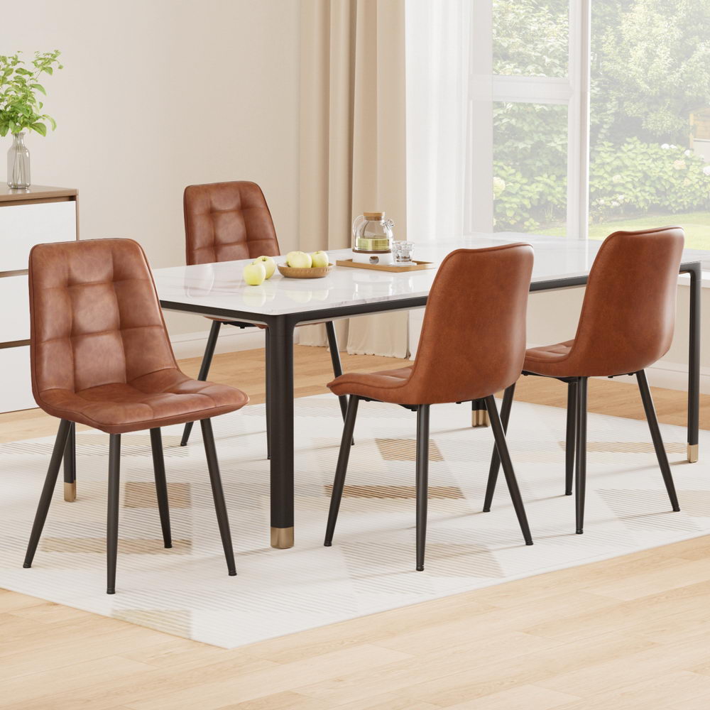 Artiss 4x Dining PU Chairs