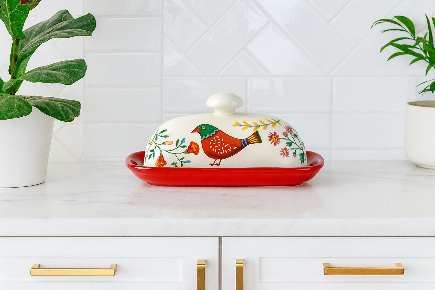 Creative Ceramic Butter Dish with Lid