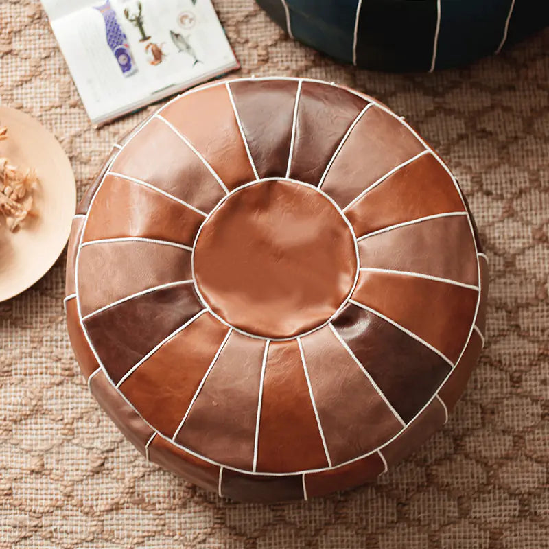Nordic Moroccan Leather Cushion