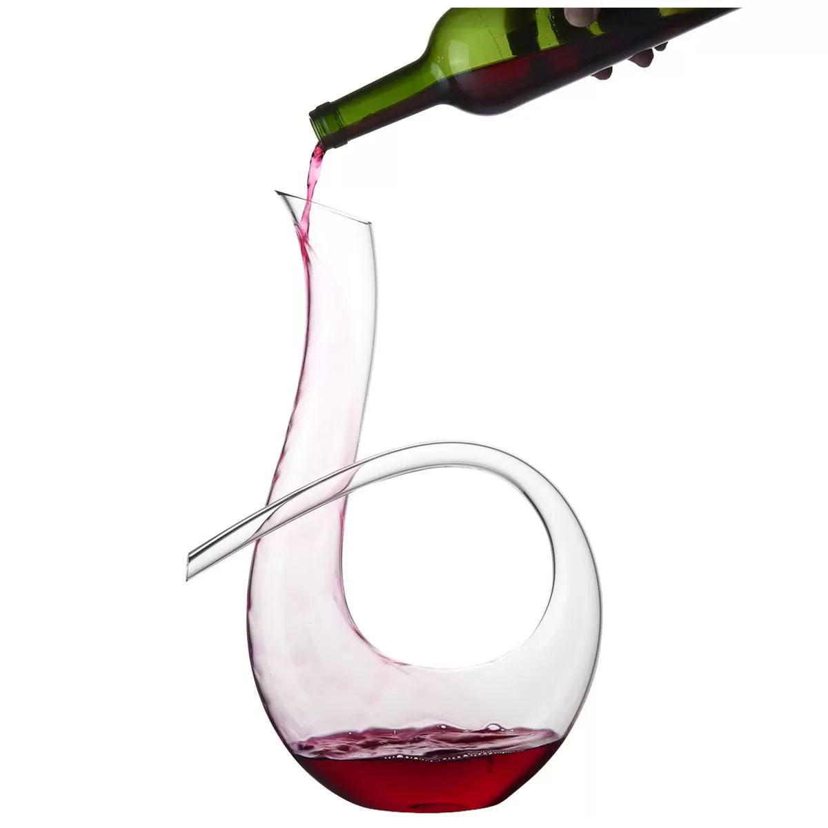 Wine Decanter 1.2L – Stylish Glass Decanter for Better Wine Taste.