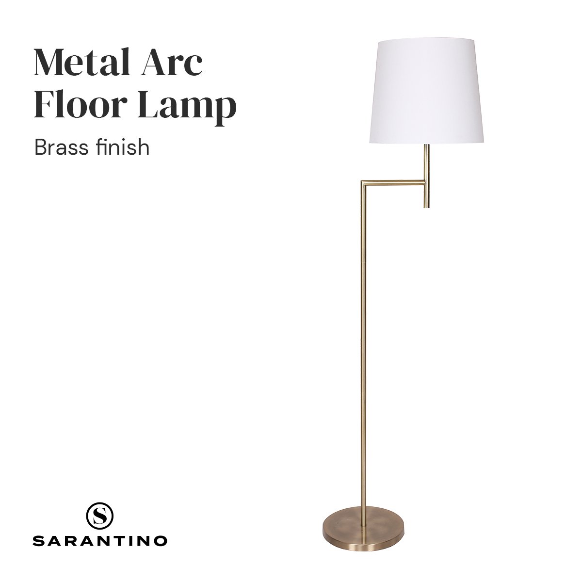 Sarantino Metal Floor Lamp – Modern & Stylish Lighting.