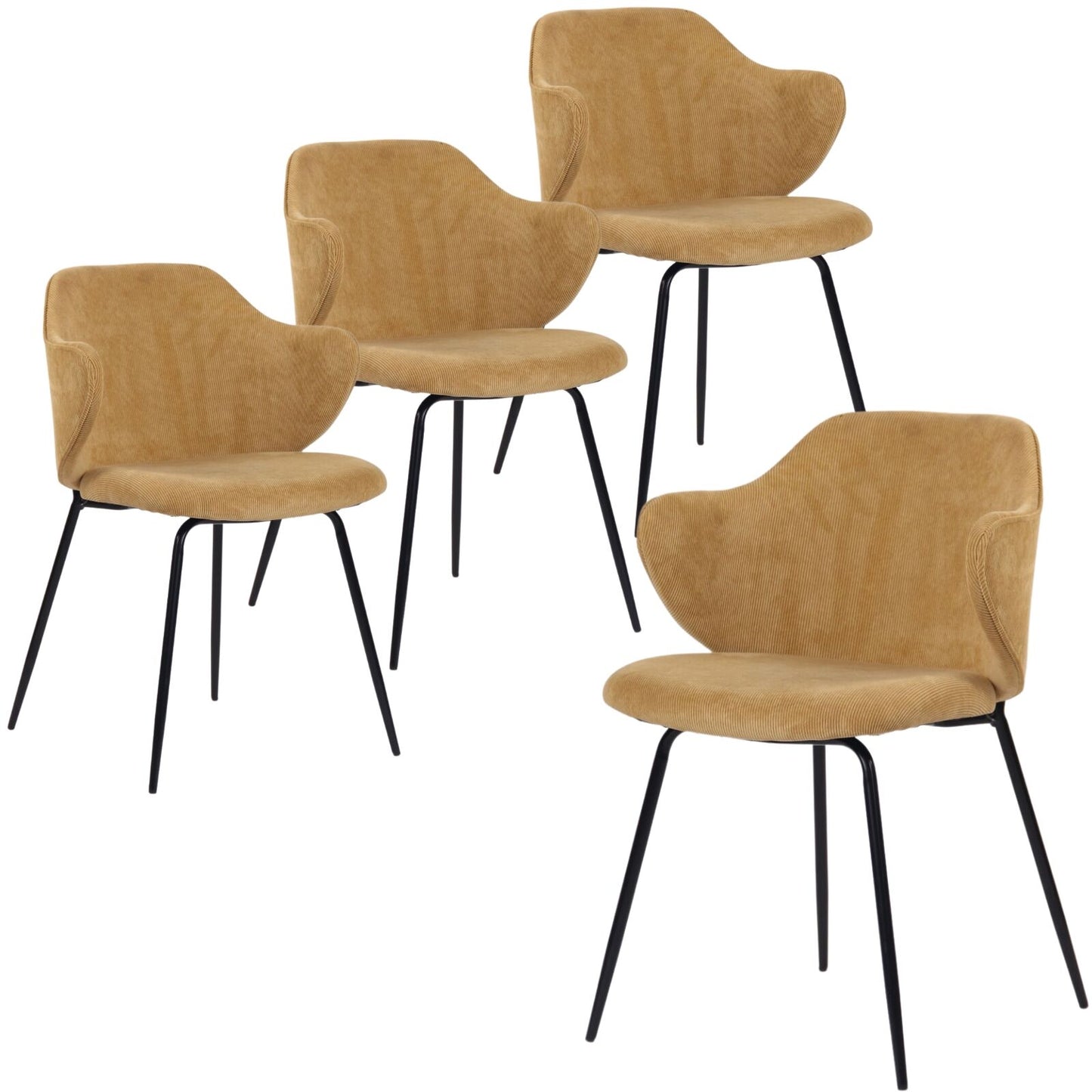 Set of 4 Dining Chairs – Stylish & Comfortable Seating.