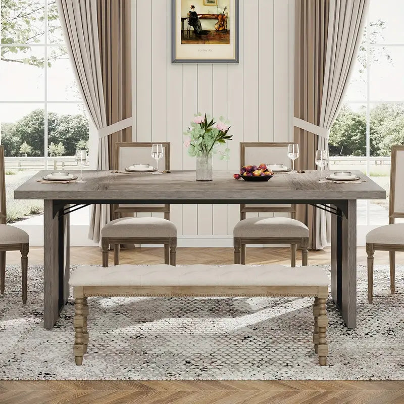 The Miranda Rustic Rectangular Dining Table
