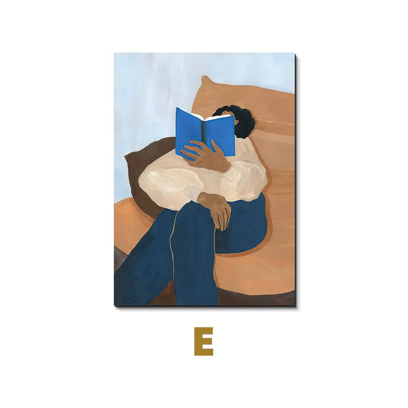 Nordic Mattis Bedroom Ins Style Niche Abstract Canvas Painting The Nest Trading Company