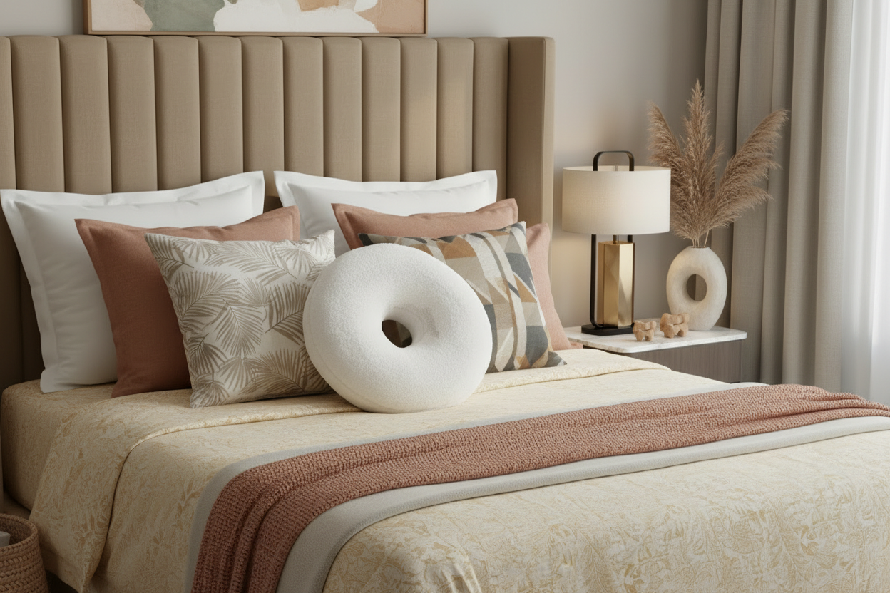 Redesigned bedroom with more visual interest