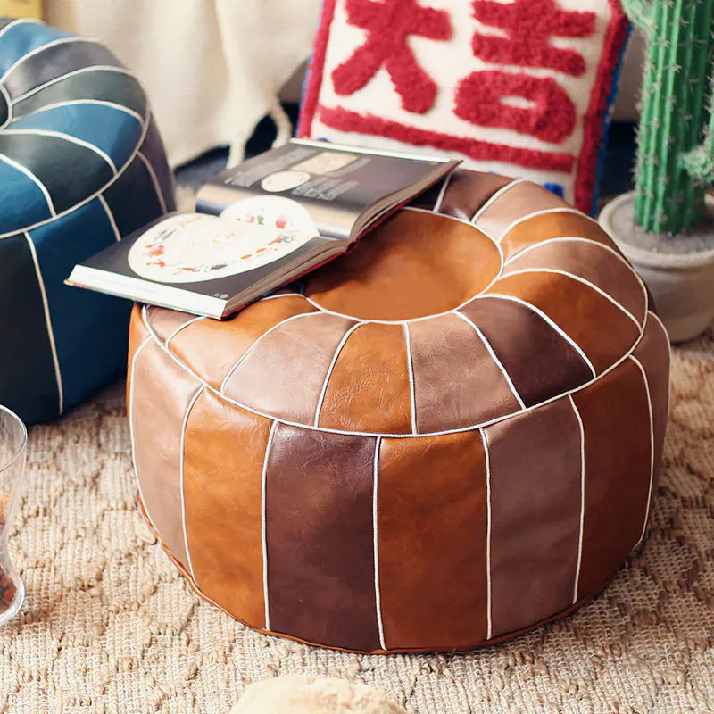 Nordic Moroccan Leather Cushion