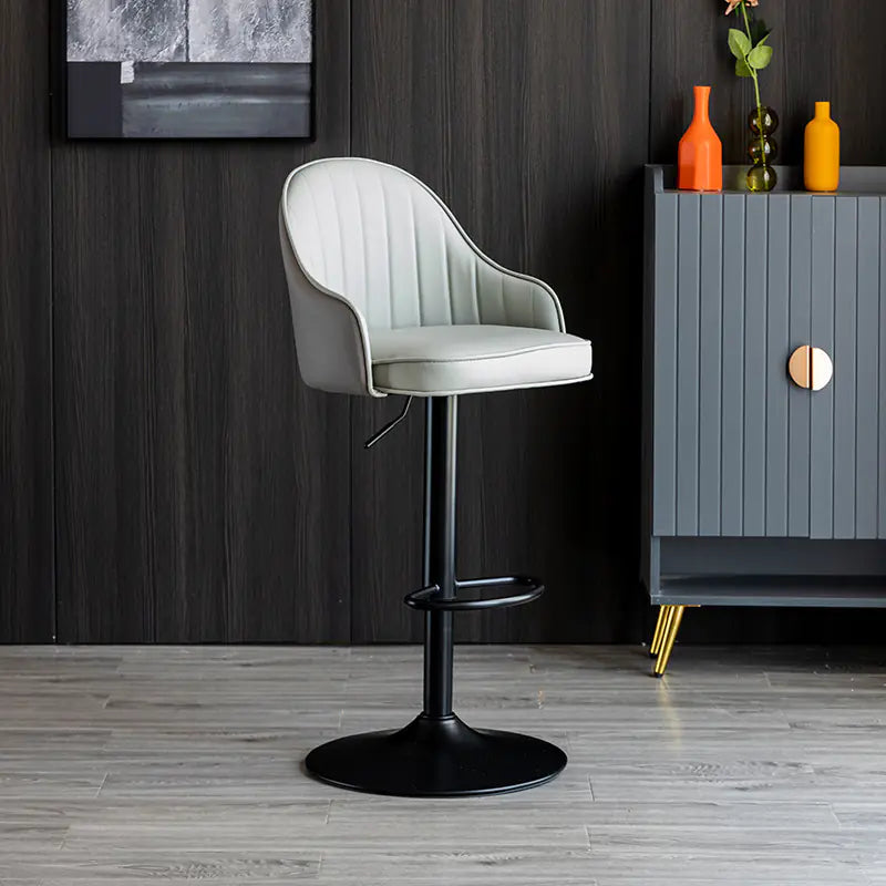 Modern Minimalist Bar Stool with Backrest