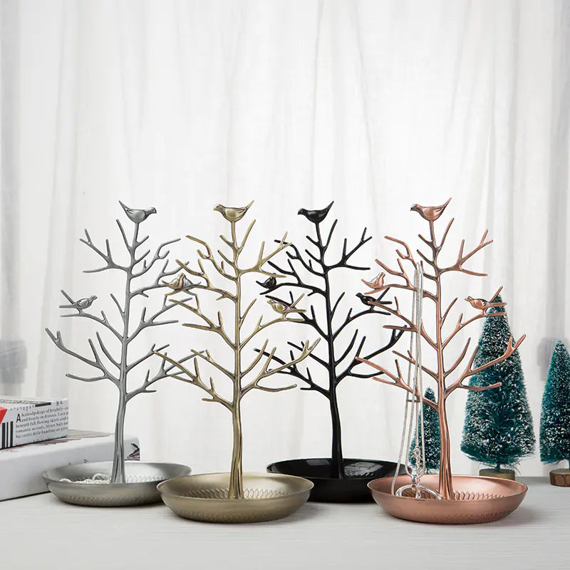 Metal Jewellery Bird Stand