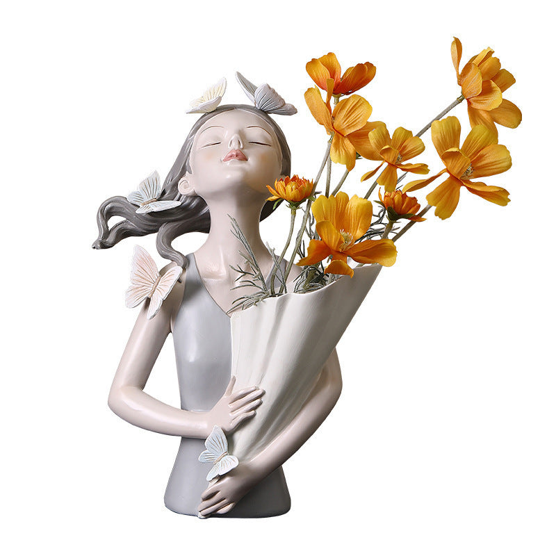 Butterfly Girl Flowerpot