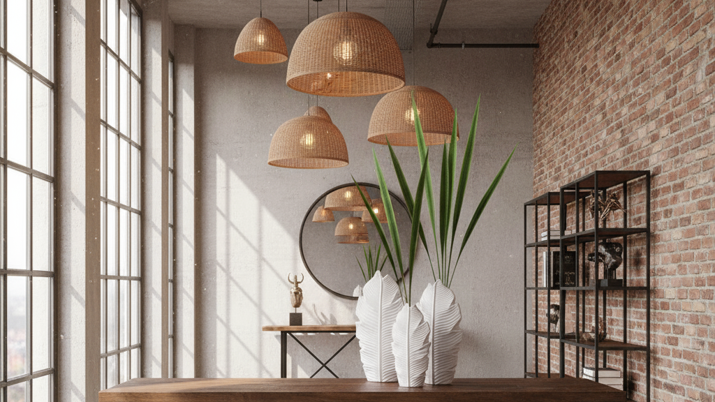 The Feather Nordic Ceramic Vases