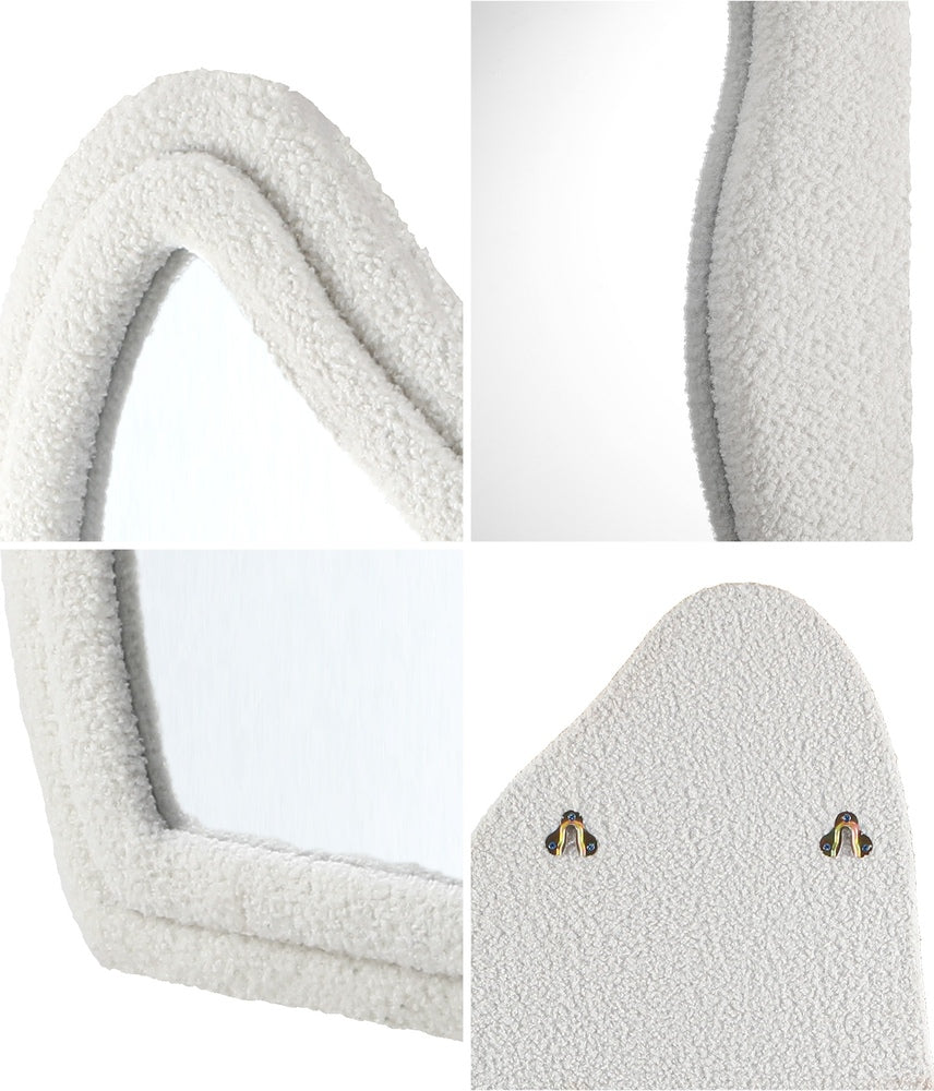 Full Length Boucle Floor Mirror 160cm