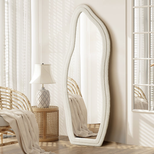 Full Length Boucle Floor Mirror 160cm
