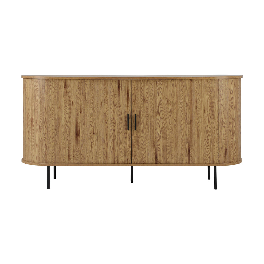 Natural Buffet Sideboard Pantry Cabinet with Sliding Doors