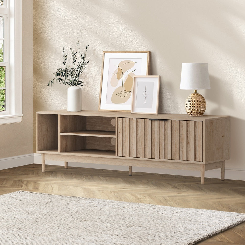 160cm Natural TV Cabinet Entertainment Unit Stand