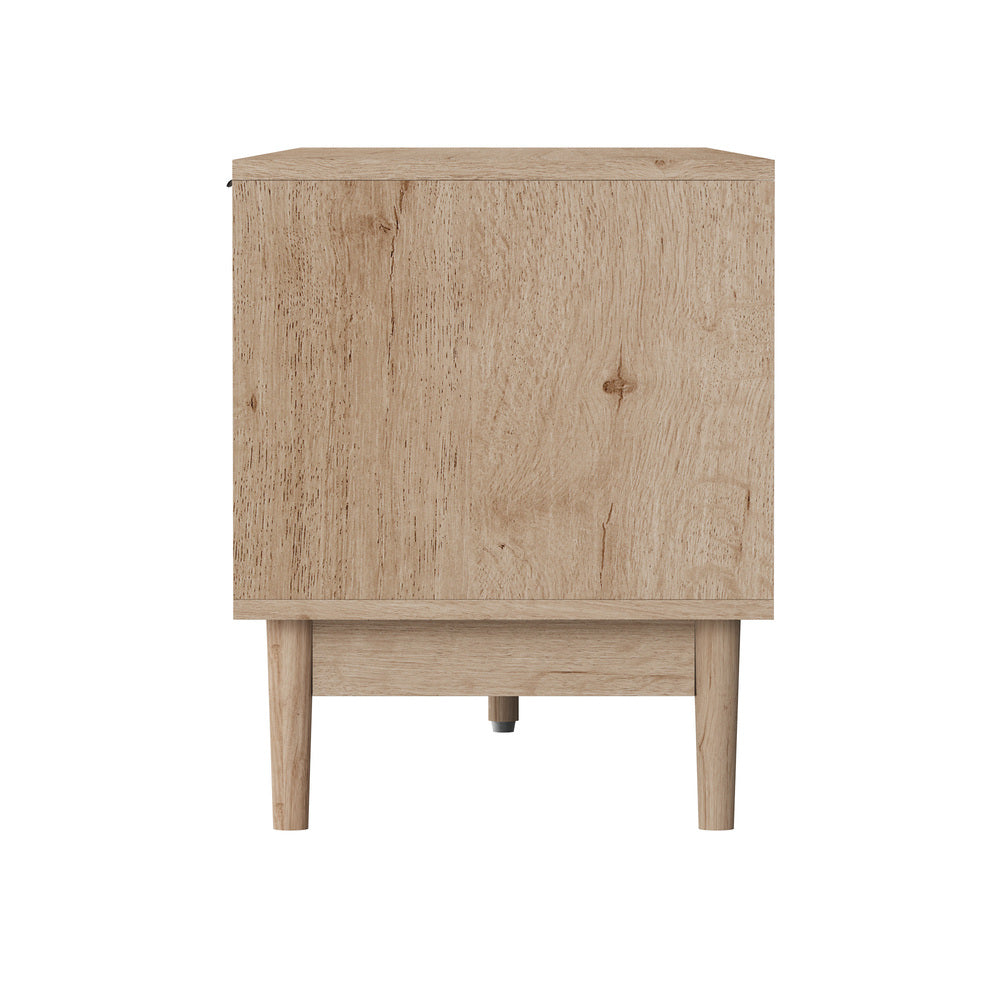 160cm Natural TV Cabinet Entertainment Unit Stand