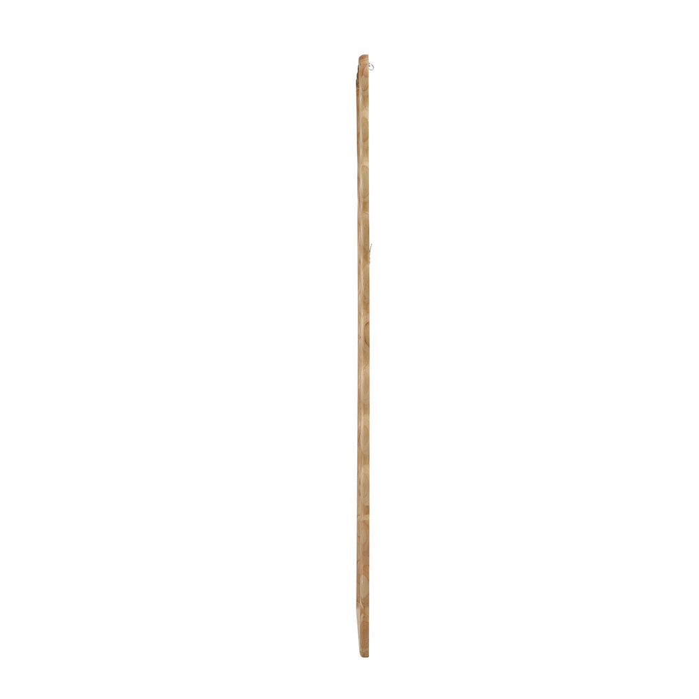 Wooden Wavy Full Length Floor Mirror