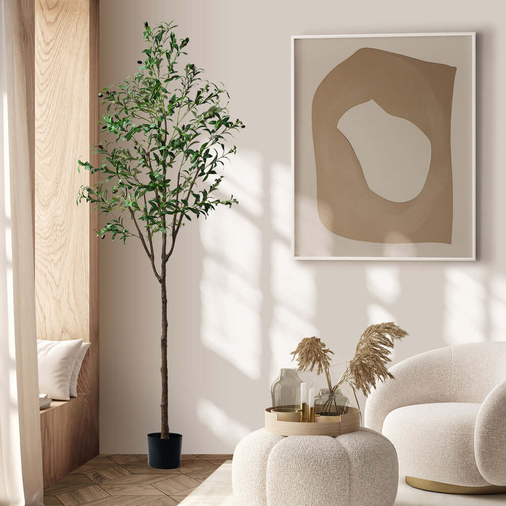 210cm Lifelike Artificial Olive Tree Faux Potted Plant