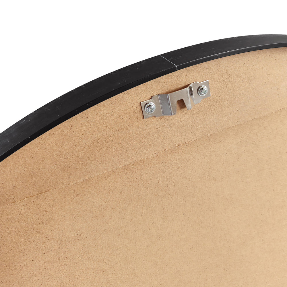 70cm Round Black Wall Mirror