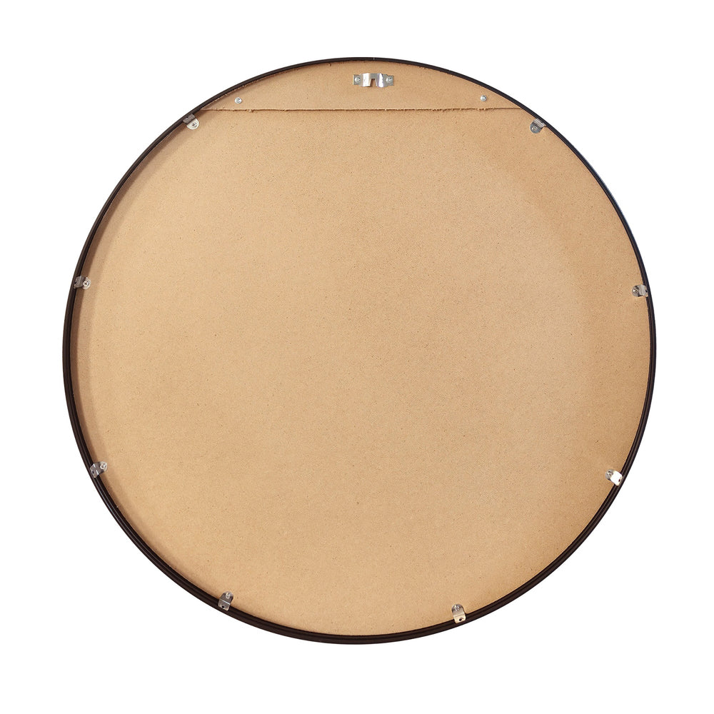70cm Round Black Wall Mirror
