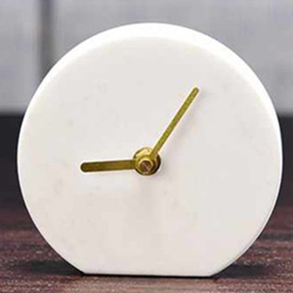 Marble Table Clock Nordic Style.