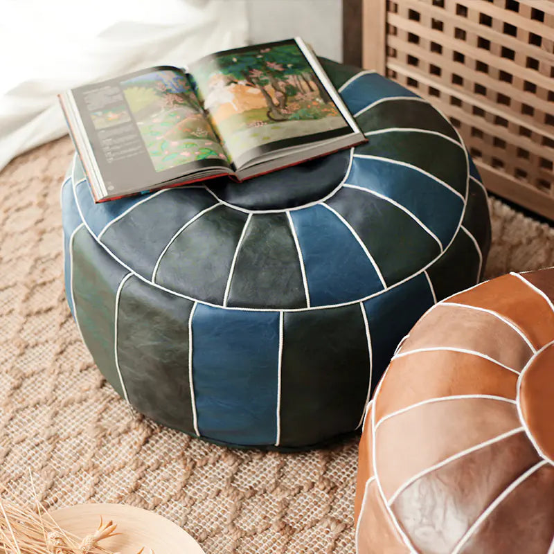 Nordic Moroccan Leather Cushion