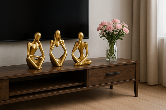 Abstract Thinker Sculpture Set – Modern Artistic Decor.