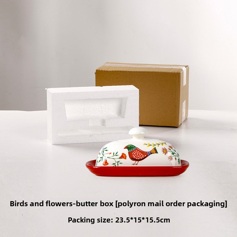 Creative Ceramic Butter Dish with Lid