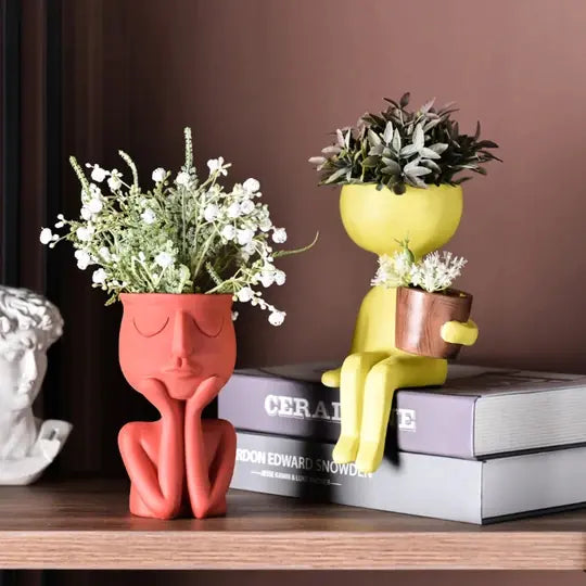 Nordic Style Portrait Art Planter