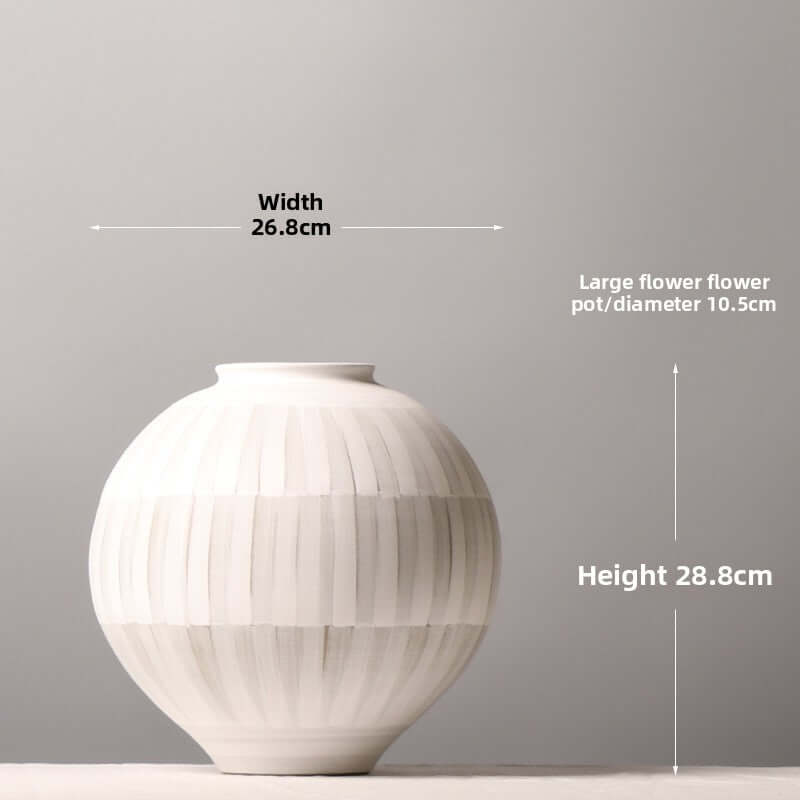 Wabi-Sabi Inspired Earthenware Pot – Rustic Minimalist Home Accent.