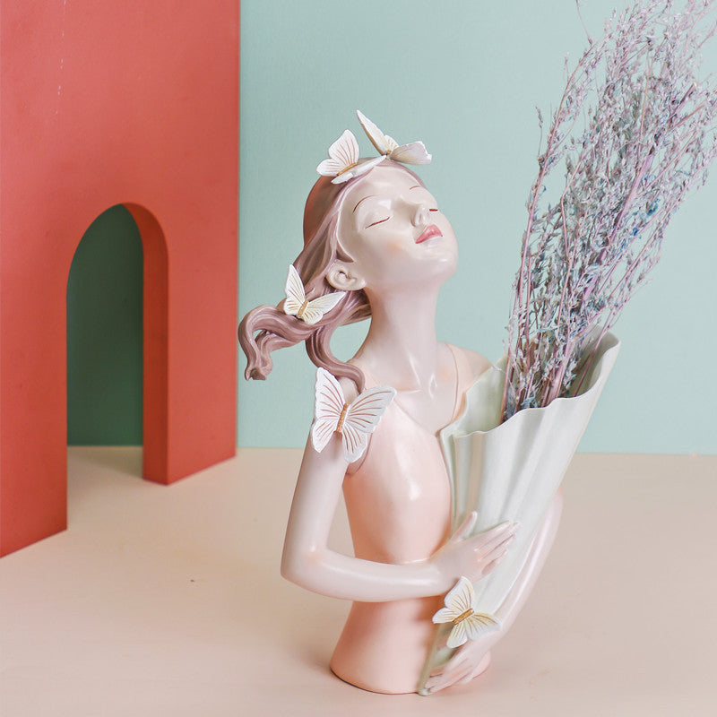 Butterfly Girl Flowerpot
