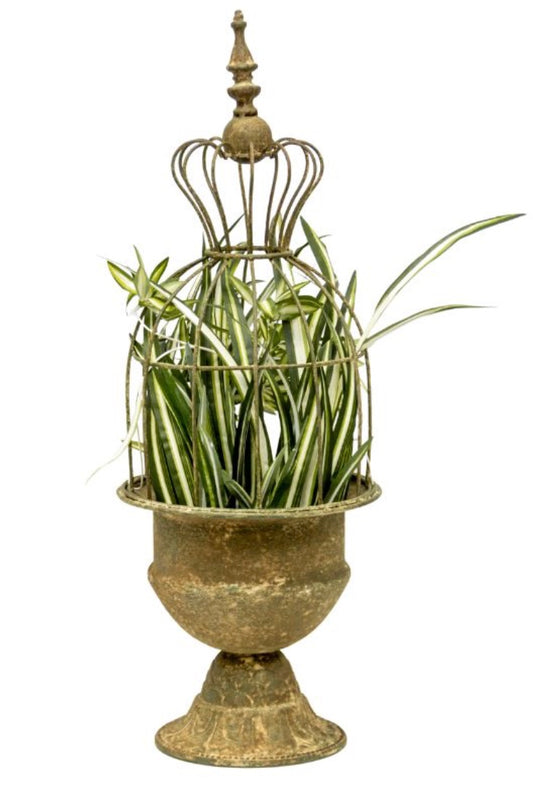 Vintage Style Elaborate Tall Cloche 66cm