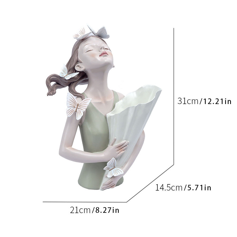 Butterfly Girl Flowerpot