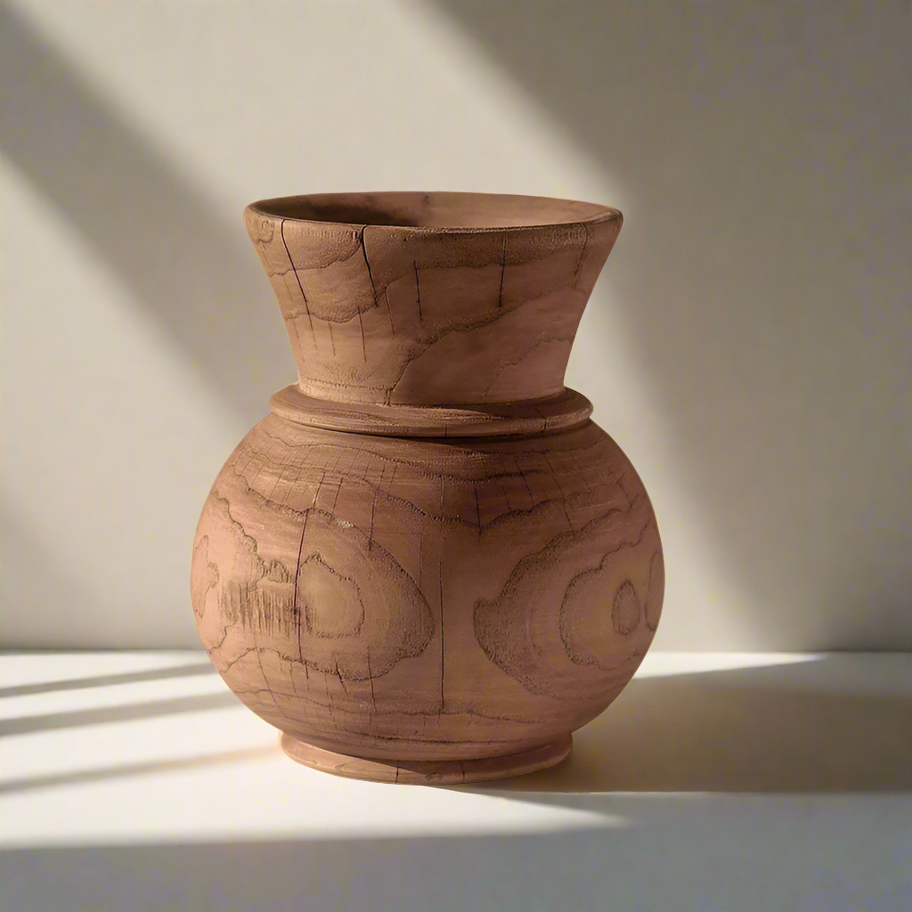 Margie Creative Retro Wooden Nordic Vase.