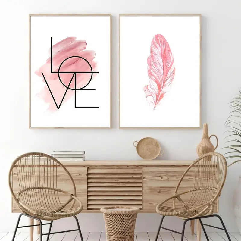 3pcs Frameless Nordic Minimalist Canvas Art Prints - The Nest Trading Company