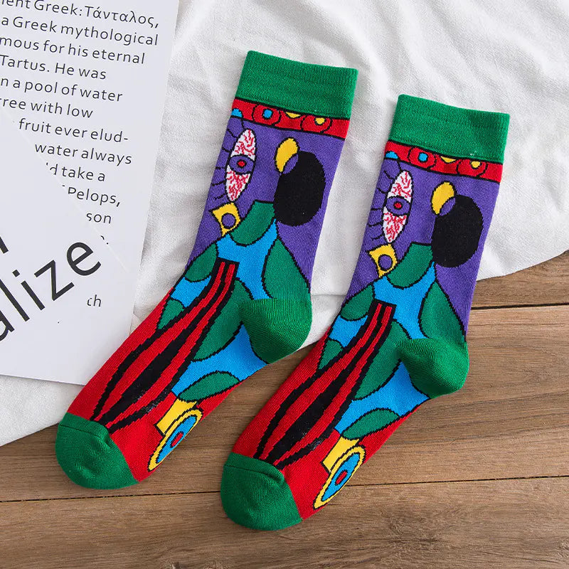 Personality Graffiti Illustration Socks for All Zendrop