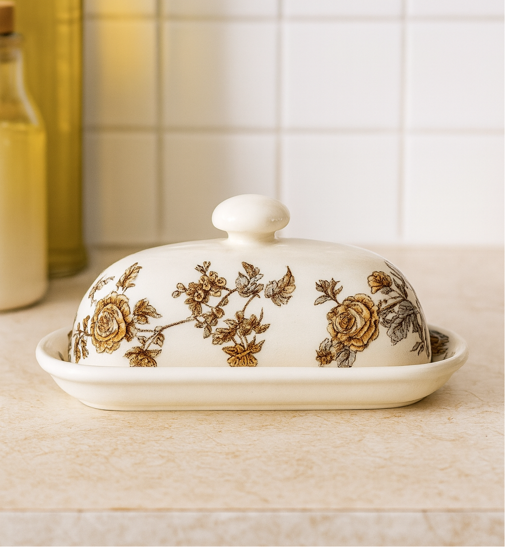 Creative Ceramic Butter Dish with Lid