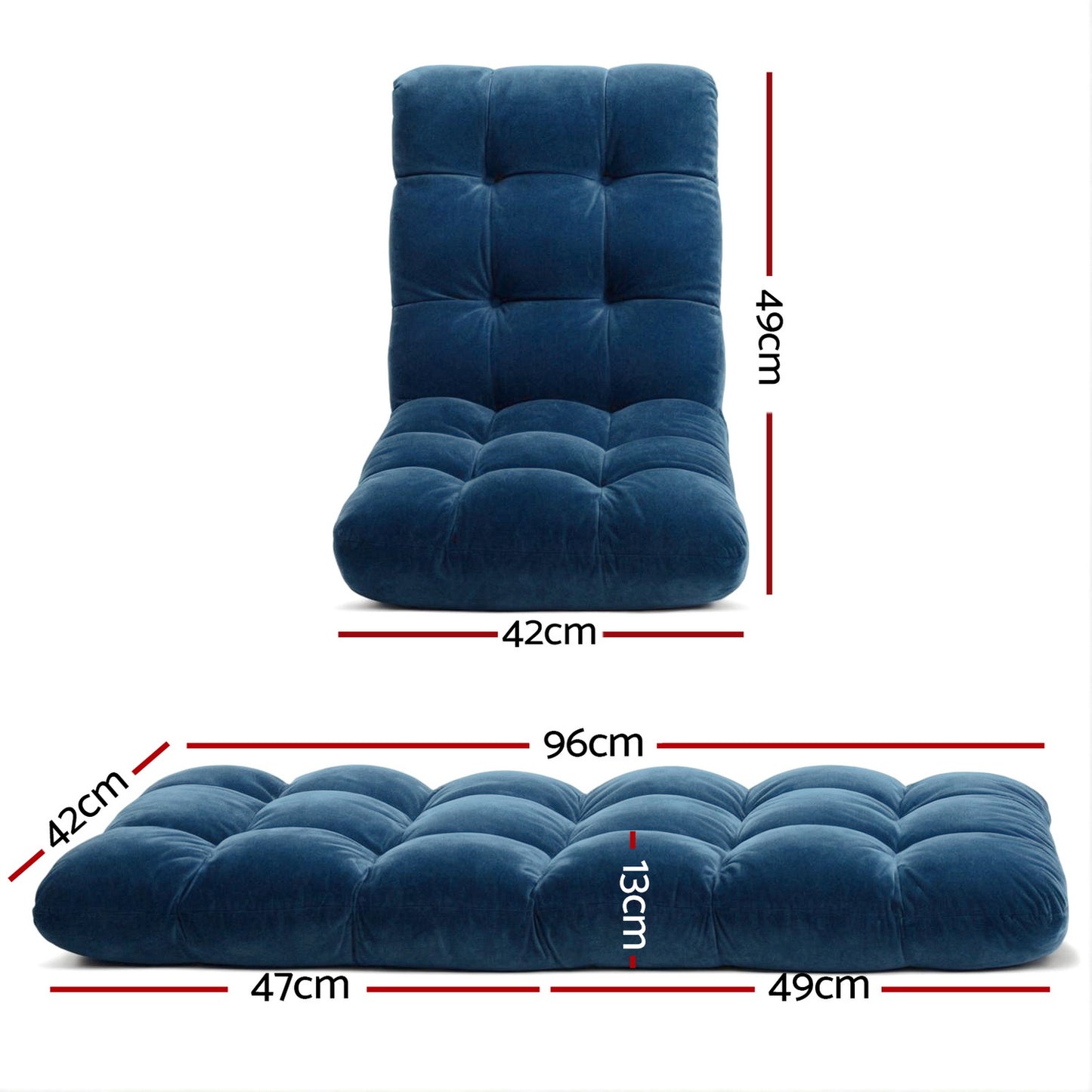 Alissa 2PCS Floor Lounge Sofa Bed
