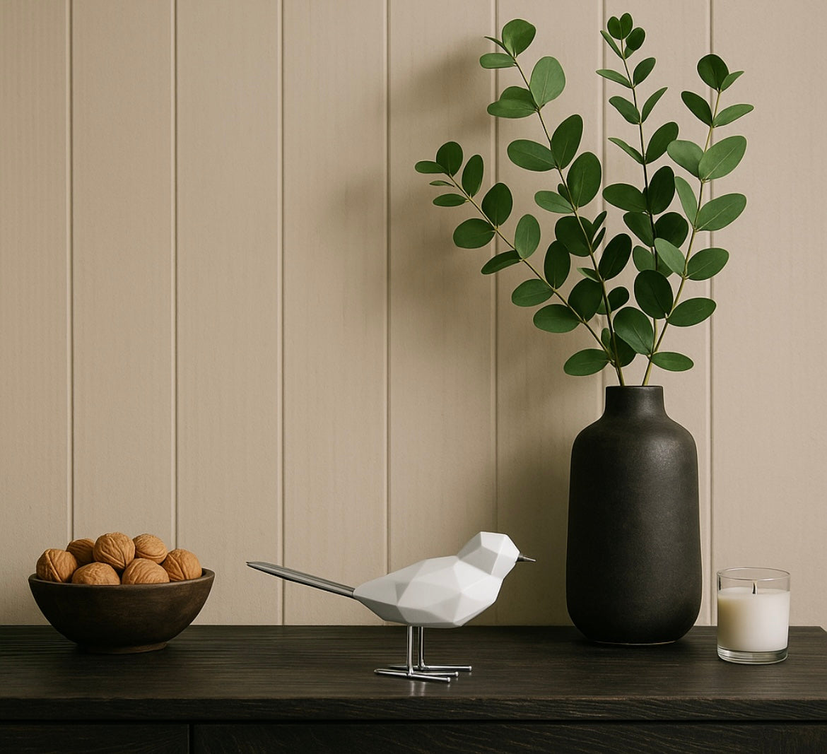 Baby Sized Nordic Gold and Silver Bird Craft Decor The Nest Trading Company