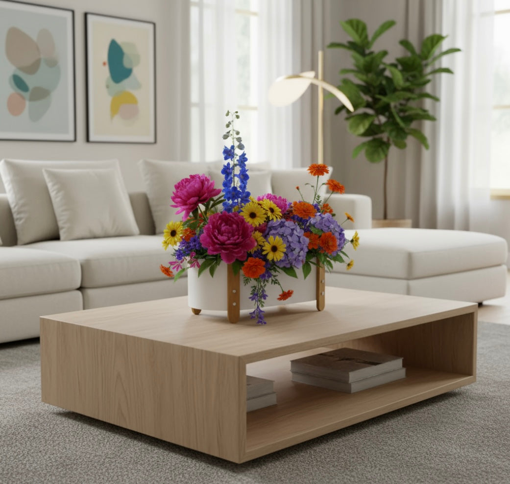 Nordic Iron Planter – Minimalist Elegance The Nest Trading Company