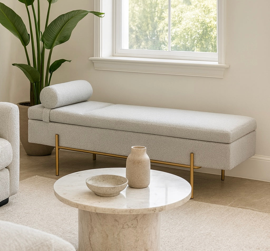 Artiss Storage Ottoman Bed 140cm
