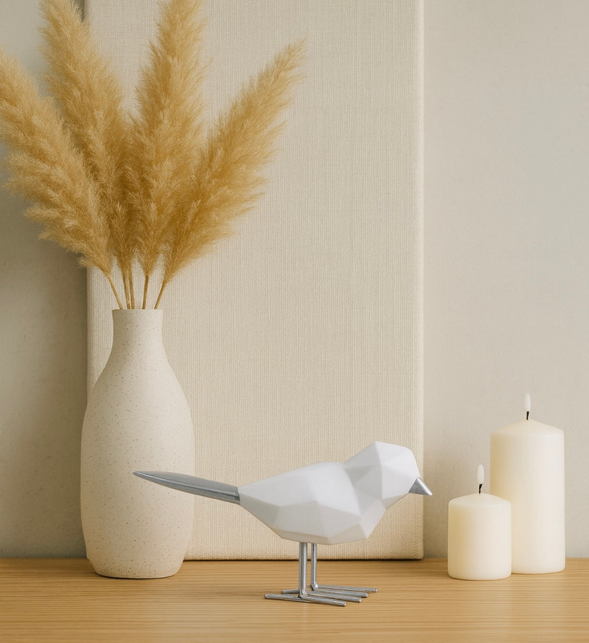 Baby Sized Nordic Gold and Silver Bird Craft Decor The Nest Trading Company