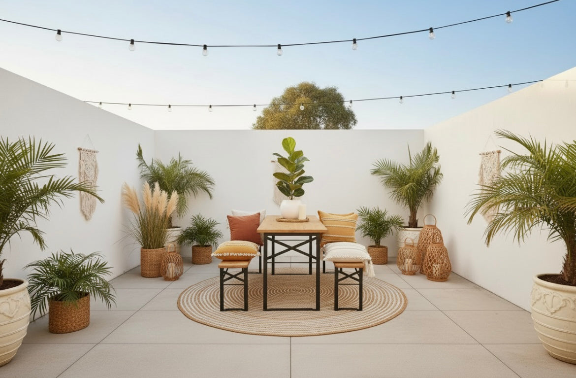 Gardeon 3 PCS Outdoor Furniture Dining Set Lounge Setting Patio Wooden Bench