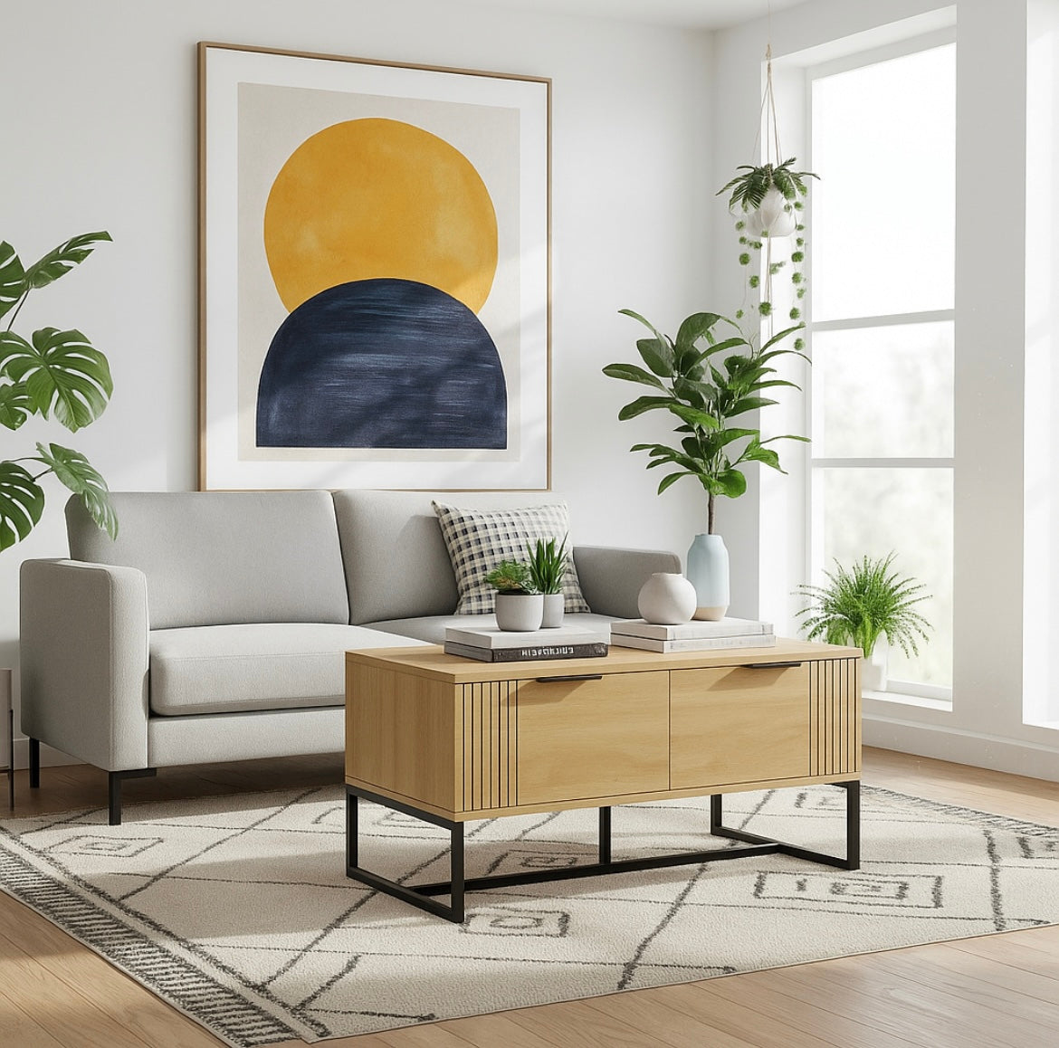 Nora Chic Wooden Coffee Table The Nest Trading Company