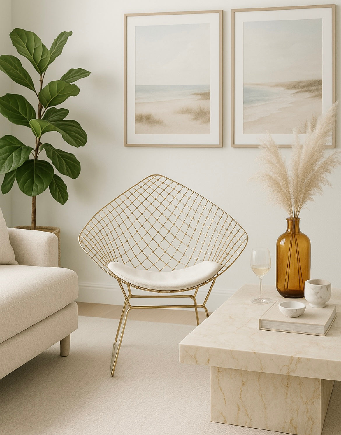 The Ophelia Gold Nordic Style Iron Stool The Nest Trading Company